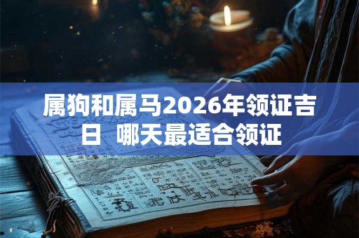 属狗和属马2026年领证吉日  哪天最适合领证