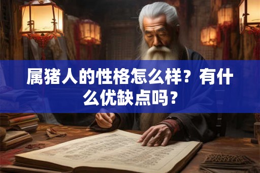 属猪人的性格怎么样?有什么优缺点吗? 属猪人的性格怎么样?有什么优缺点吗?
