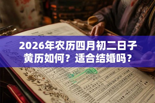 2026年农历四月初二日子黄历如何？适合结婚吗？