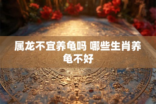 属龙不宜养龟吗 哪些生肖养龟不好
