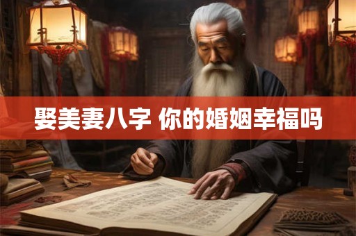 娶美妻八字 你的婚姻幸福吗