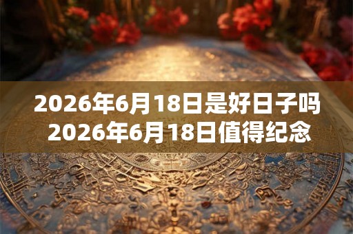 2026年6月18日是好日子吗 2026年6月18日值得纪念吗