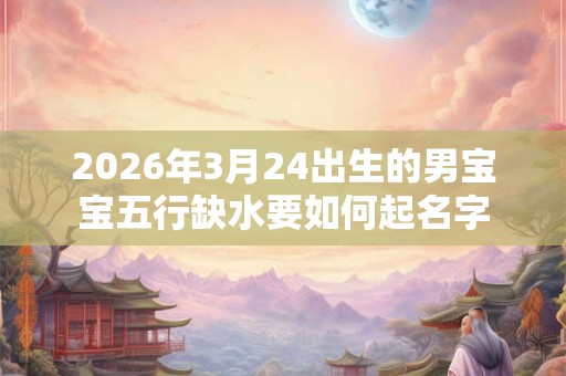 2026年3月24出生的男宝宝五行缺水要如何起名字