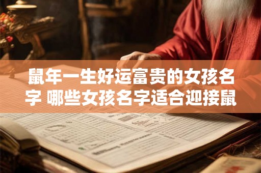 鼠年一生好运富贵的女孩名字 哪些女孩名字适合迎接鼠年好运富贵