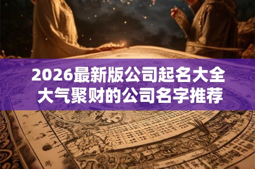 2026最新版公司起名大全 大气聚财的公司名字推荐