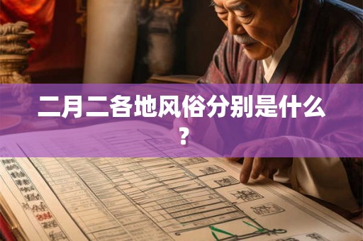 二月二各地风俗分别是什么？
