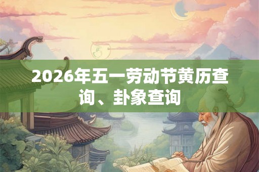 2026年五一劳动节黄历查询、卦象查询