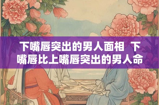 下嘴唇突出的男人面相  下嘴唇比上嘴唇突出的男人命运