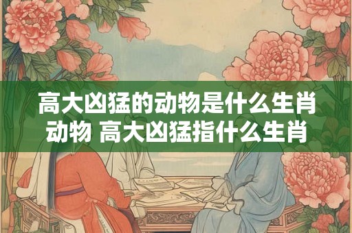高大凶猛的动物是什么生肖动物 高大凶猛指什么生肖