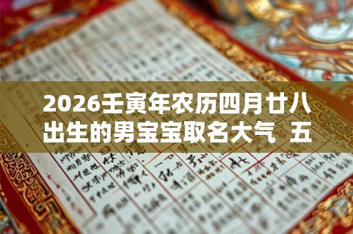 2026壬寅年农历四月廿八出生的男宝宝取名大气 五行缺啥 2026壬寅年农历四月廿八出生的男宝宝取名大气 五行缺啥
