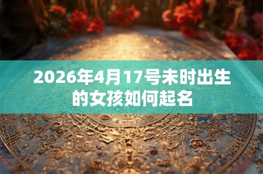 2026年4月17号未时出生的女孩如何起名