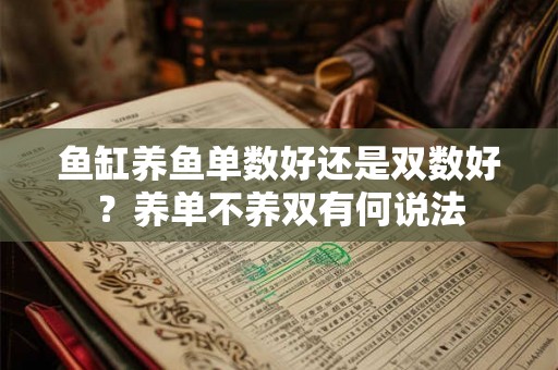 鱼缸养鱼单数好还是双数好?养单不养双有何说法 鱼缸养鱼单数好还是双数好?养单不养双有何说法