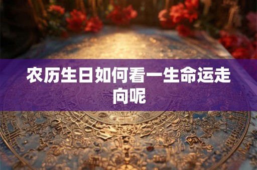 农历生日如何看一生命运走向呢