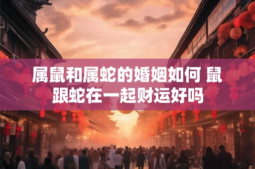 属鼠和属蛇的婚姻如何 鼠跟蛇在一起财运好吗
