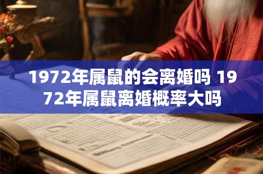 1972年属鼠的会离婚吗 1972年属鼠离婚概率大吗