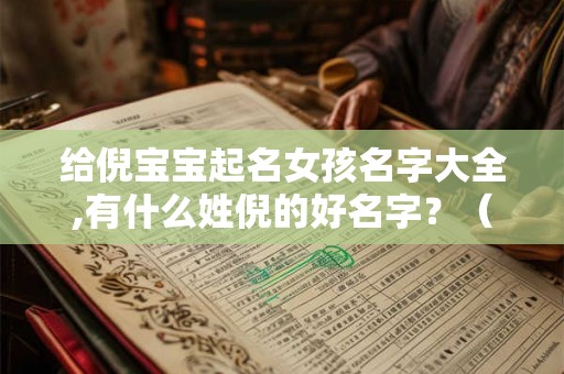 给倪宝宝起名女孩名字大全,有什么姓倪的好名字？（女的）