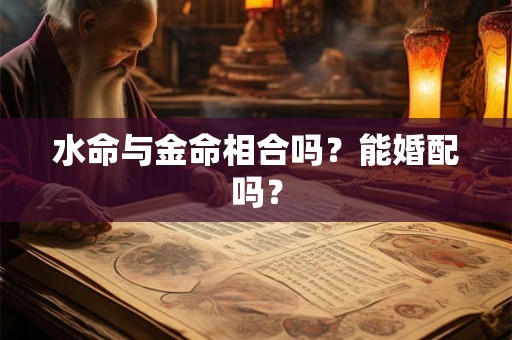 水命与金命相合吗？能婚配吗？