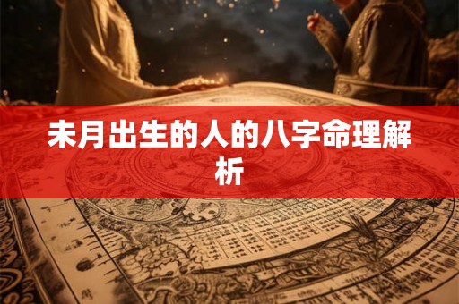 未月出生的人的八字命理解析