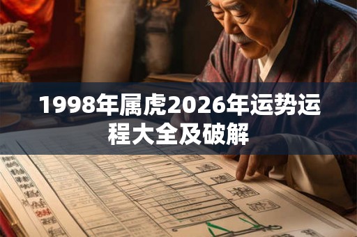 1998年属虎2026年运势运程大全及破解