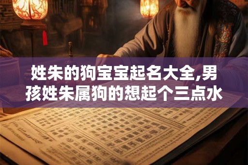 姓朱的狗宝宝起名大全,男孩姓朱属狗的想起个三点水的名字 姓朱的狗宝宝起名大全,男孩姓朱属狗的想起个三点水的名字