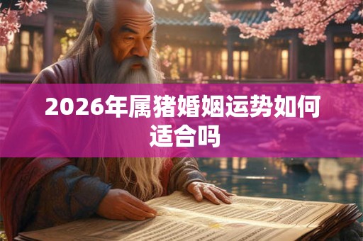 2026年属猪婚姻运势如何 适合吗