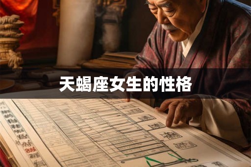 天蝎座女生的性格