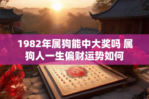 1982年属狗能中大奖吗 属狗人一生偏财运势如何