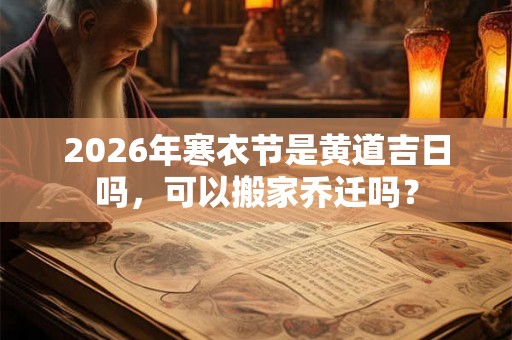 2026年寒衣节是黄道吉日吗,可以搬家乔迁吗? 2026年寒衣节是黄道吉日吗,可以搬家乔迁吗?