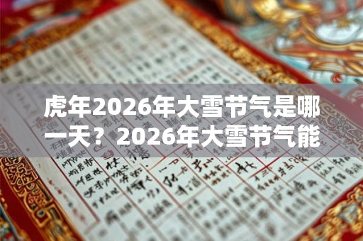 虎年2026年大雪节气是哪一天？2026年大雪节气能理发吗？
