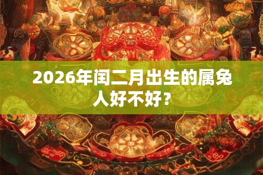 2026年闰二月出生的属兔人好不好？
