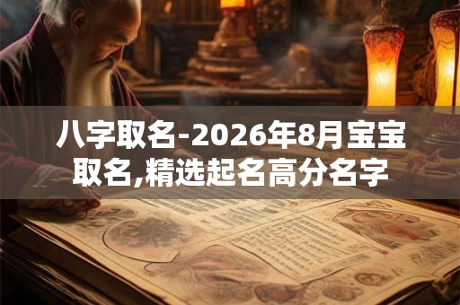 八字取名-2026年8月宝宝取名,精选起名高分名字 八字取名-2026年8月宝宝取名,精选起名高分名字