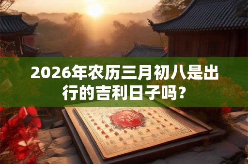 2026年农历三月初八是出行的吉利日子吗？