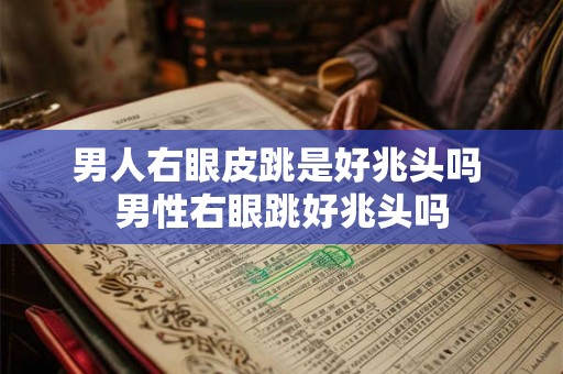 男人右眼皮跳是好兆头吗 男性右眼跳好兆头吗 男人右眼皮跳是好兆头吗 男性右眼跳好兆头吗