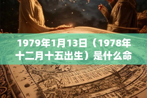1979年1月13日（1978年十二月十五出生）是什么命_命运如何
