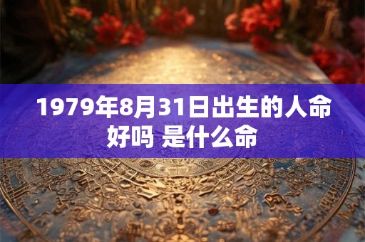 1979年8月31日出生的人命好吗 是什么命