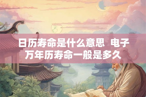 日历寿命是什么意思 电子万年历寿命一般是多久 日历寿命是什么意思 电子万年历寿命一般是多久