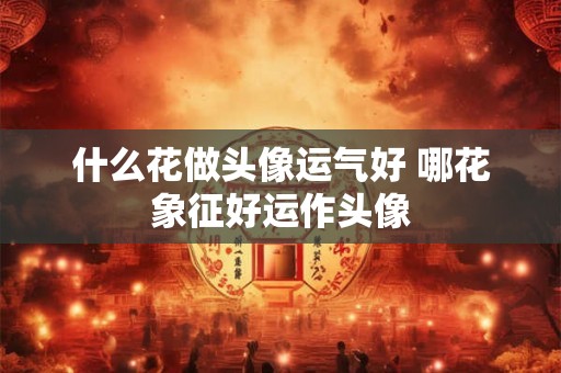 什么花做头像运气好 哪花象征好运作头像