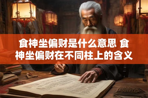 食神坐偏财是什么意思 食神坐偏财在不同柱上的含义 食神坐偏财是什么意思 食神坐偏财在不同柱上的含义
