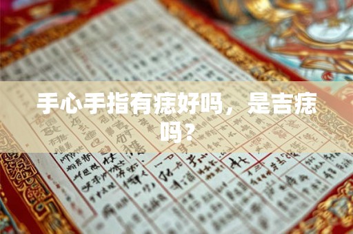 手心手指有痣好吗，是吉痣吗？