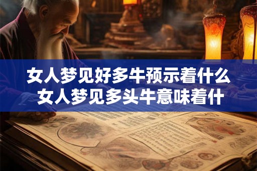 女人梦见好多牛预示着什么 女人梦见多头牛意味着什么 女人梦见好多牛预示着什么 女人梦见多头牛意味着什么