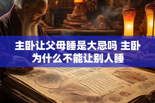 主卧让父母睡是大忌吗 主卧为什么不能让别人睡 主卧让父母睡是大忌吗 主卧为什么不能让别人睡