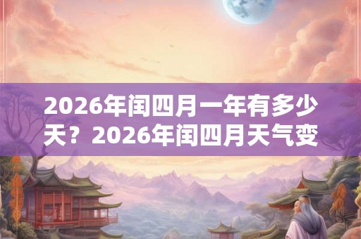 2026年闰四月一年有多少天?2026年闰四月天气变热了吗? 2026年闰四月一年有多少天?2026年闰四月天气变热了吗?