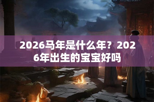 2026马年是什么年？2026年出生的宝宝好吗