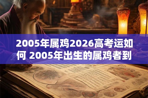 2005年属鸡2026高考运如何 2005年出生的属鸡者到2026年高考时运势如何