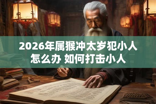 2026年属猴冲太岁犯小人怎么办 如何打击小人