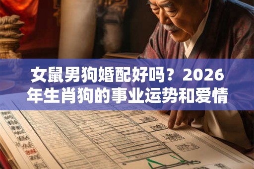 女鼠男狗婚配好吗？2026年生肖狗的事业运势和爱情运势怎么样？
