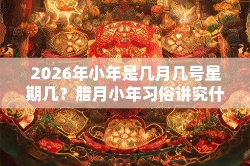 2026年小年是几月几号星期几？腊月小年习俗讲究什么？