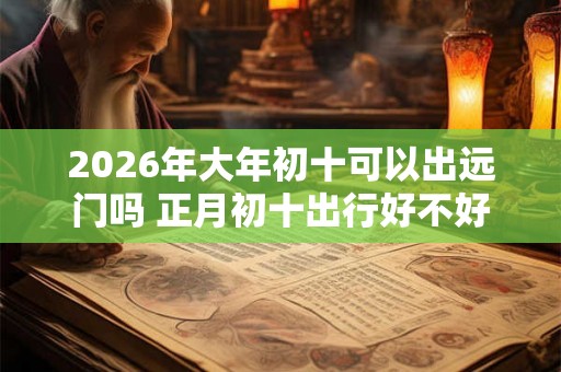 2026年大年初十可以出远门吗 正月初十出行好不好