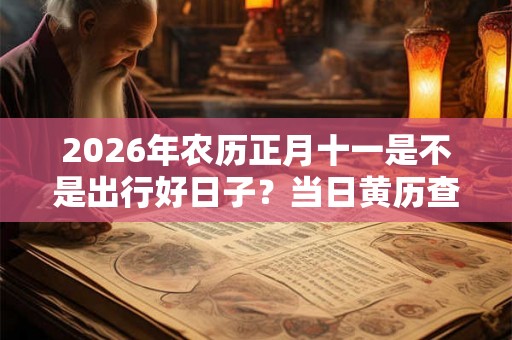 2026年农历正月十一是不是出行好日子？当日黄历查询