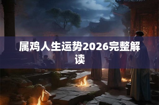 属鸡人生运势2026完整解读 属鸡人生运势2026完整解读